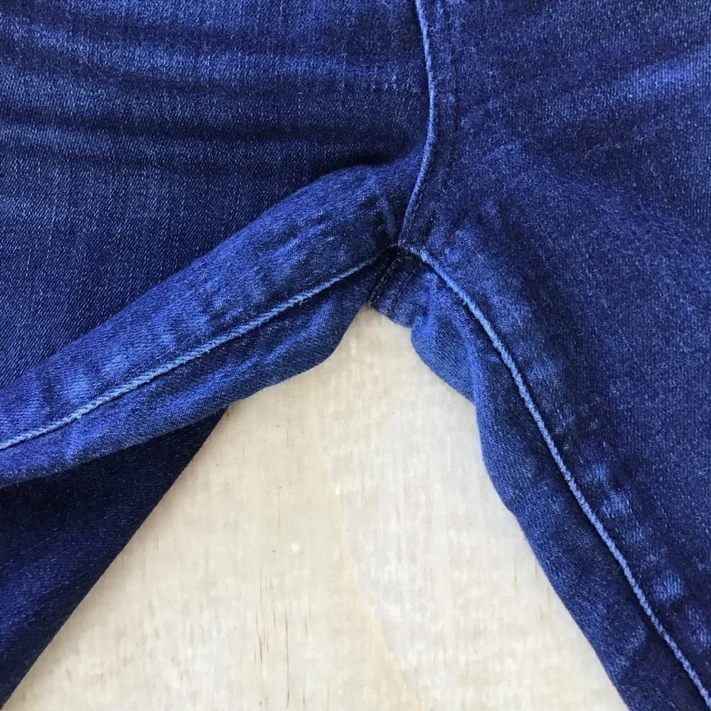 PAIGE Manhattan Baylor Dark Indigo Boot Cut Jeans - Picture 14 of 15